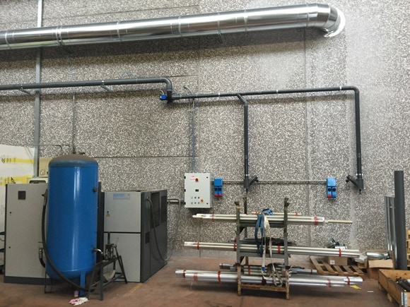 Impianto di degassing per stazione di ricarica batterie 2